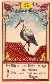 Der Storch im Skorpion Monatshoroskop an diesem Tag