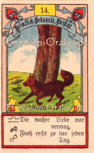 Gustav Kühn Wahrsagekarten der Fuchs