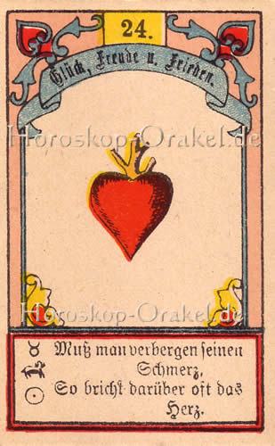 Gustav Kühn Wahrsagekarten das Herz