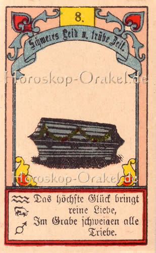 Der Sarg, Singlehoroskop Skorpion