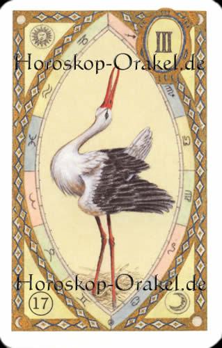 Der Storch, Skorpion Monatshoroskop