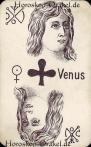 Die Venus Kreuz, astrologische Medium Karten Horoskop